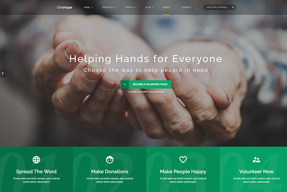 OneHope - Charity HTML Template in Website Templates - product preview 1