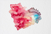 Watercolor abstract heart
