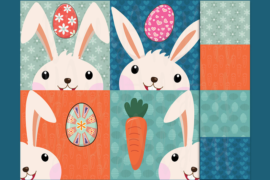 Retro Easter Set in Illustrations - product preview 8