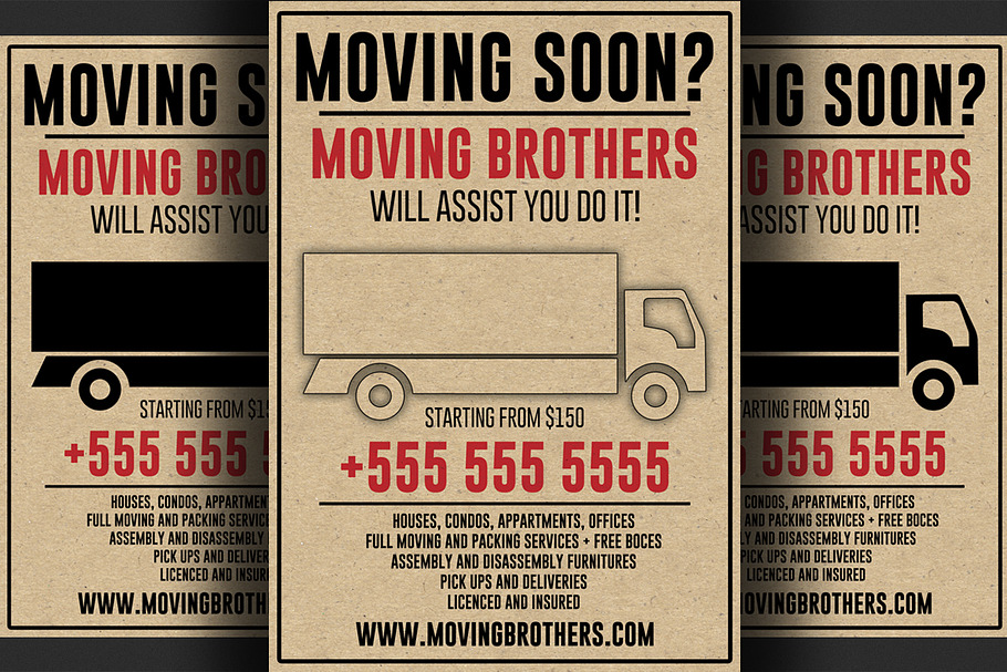 Moving Company Flyer Template