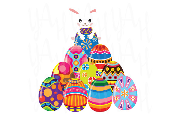 Easter Cute Clip Art in Illustrations - product preview 1