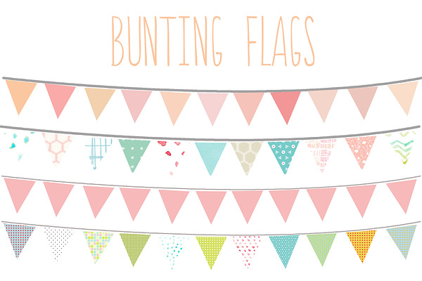 Bunting Flags Clip Art
