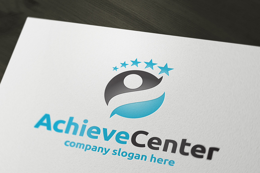 Achieve Center in Logo Templates - product preview 8