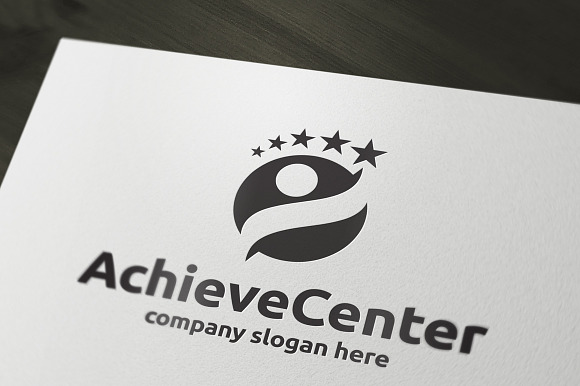 Achieve Center in Logo Templates - product preview 2