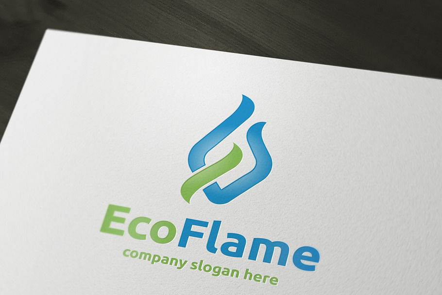 Eco Flame in Logo Templates - product preview 8