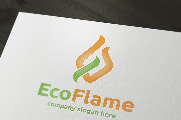 Eco Flame in Logo Templates - product preview 1