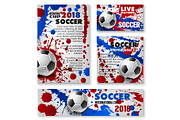 Vector football cup soccer team background posters