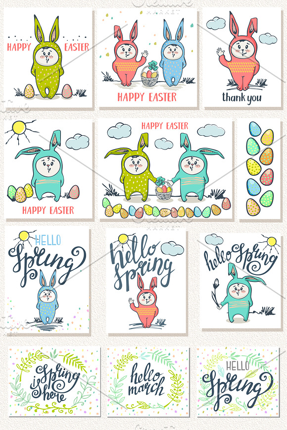 Spring & Easter Collection  in Illustrations - product preview 8