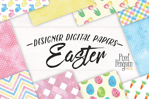 Easter Eggs Digital Paper Patterns