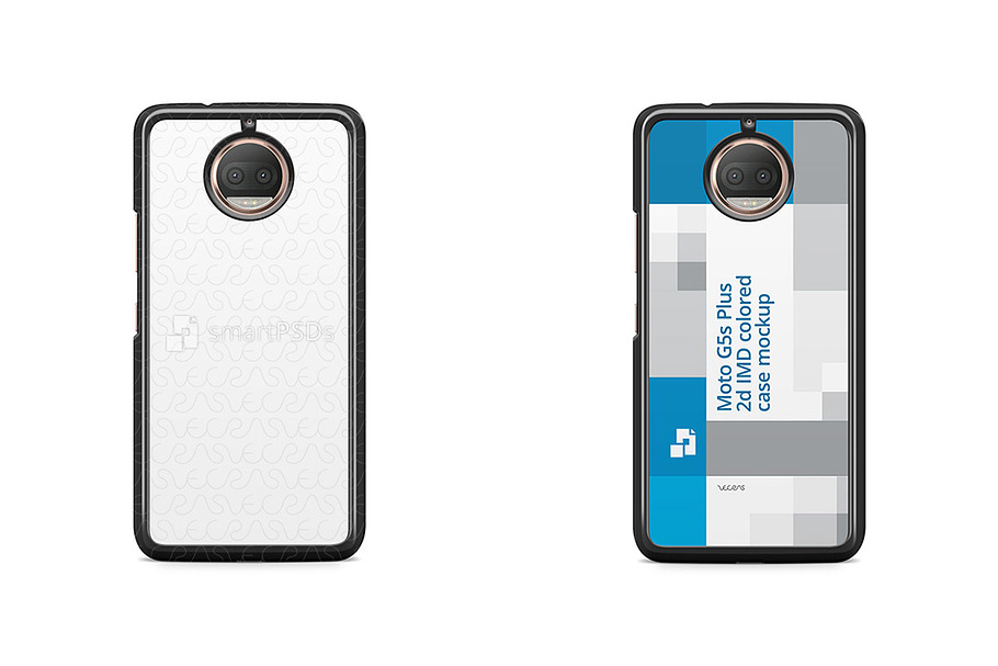 Motorola G5s Plus 2d PC Colored Case in Product Mockups - product preview 8