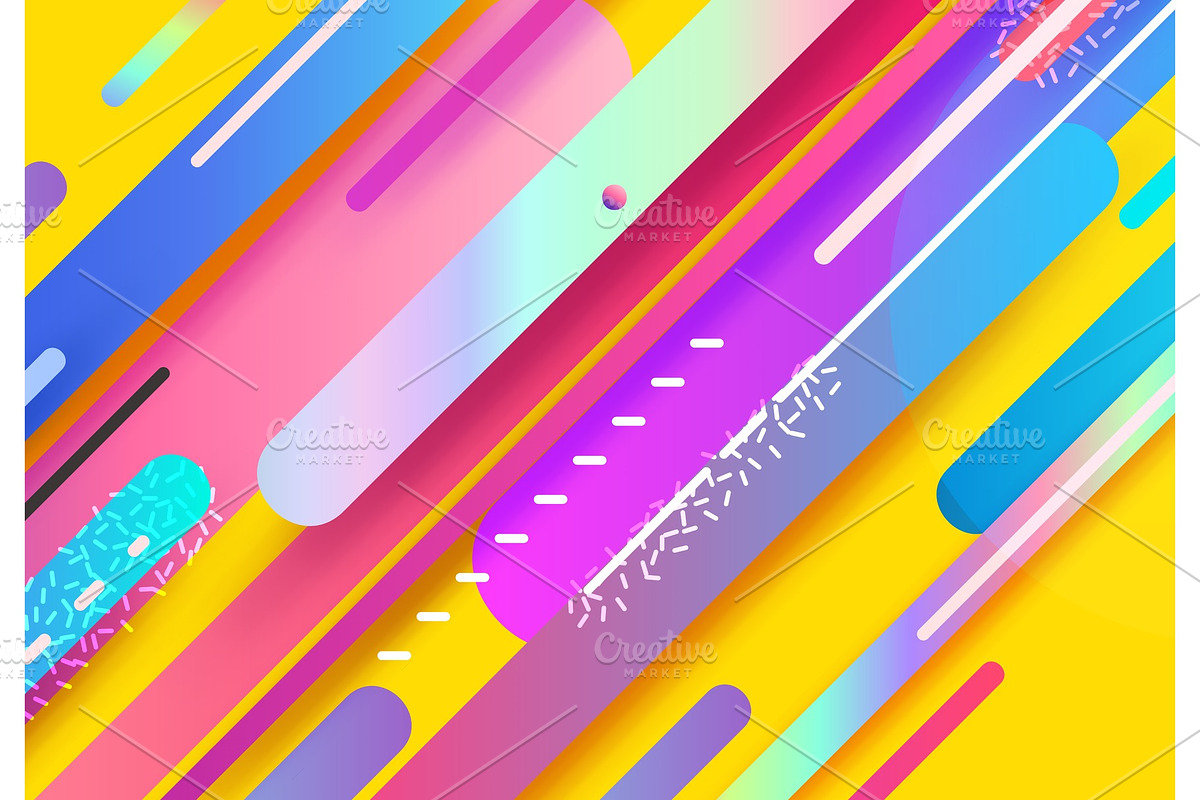 Modern design abstract illustration. Color trend elements in Illustrations - product preview 8
