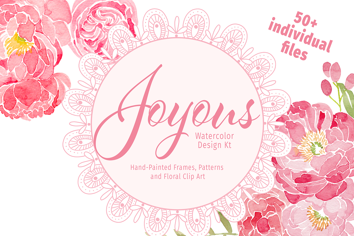 Joyous Watercolor Design Kit in Illustrations - product preview 8