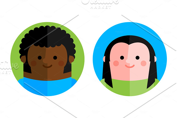 168 cool male and female avatars in Cool Icons - product preview 4