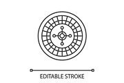 Roulette linear icon
