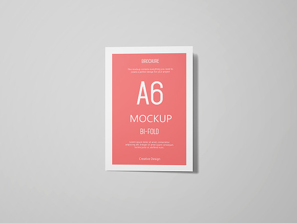 A6 Portrait Greeting Card Mockup in Product Mockups - product preview 3