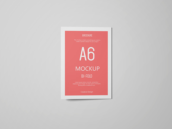 A6 Portrait Greeting Card Mockup in Product Mockups - product preview 5