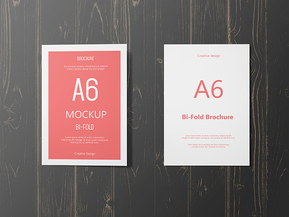 A6 Portrait Greeting Card Mockup in Product Mockups - product preview 12