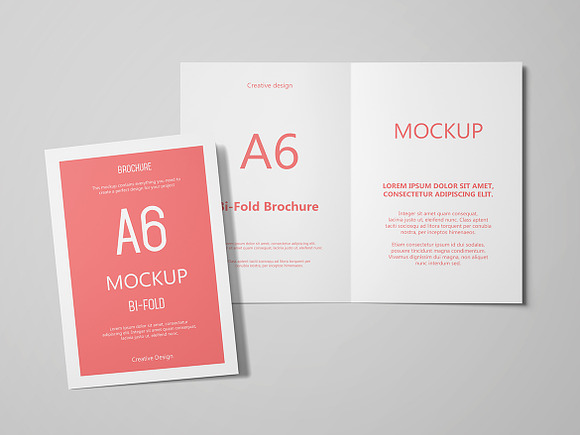 A6 Portrait Greeting Card Mockup in Product Mockups - product preview 15
