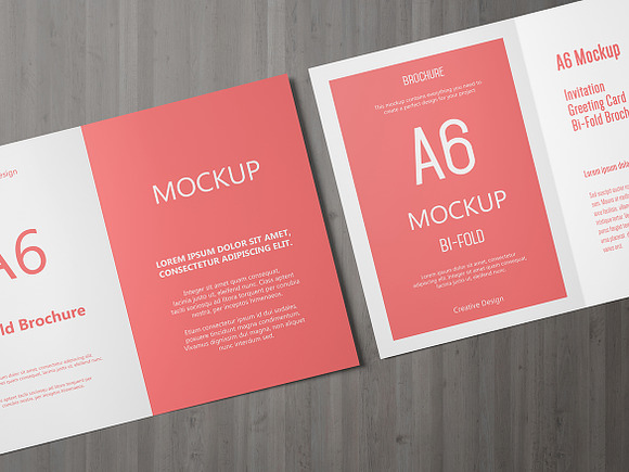 A6 Portrait Greeting Card Mockup in Product Mockups - product preview 20