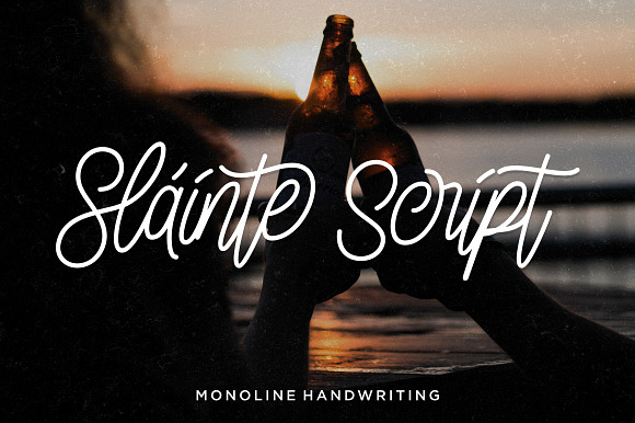 Sláinte Script in Script Fonts - product preview 2