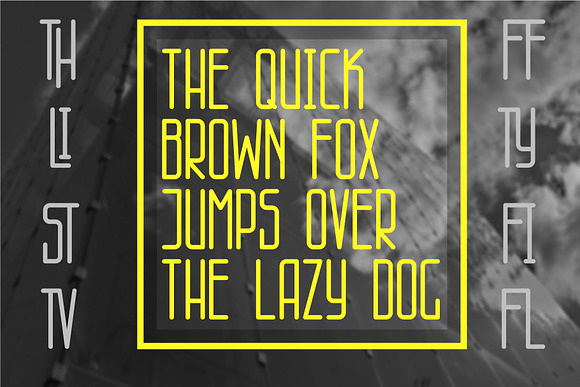 Skyscraper thin line style font. in Display Fonts - product preview 4