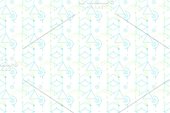 16 hip geometric seamless patterns in Patterns - product preview 3
