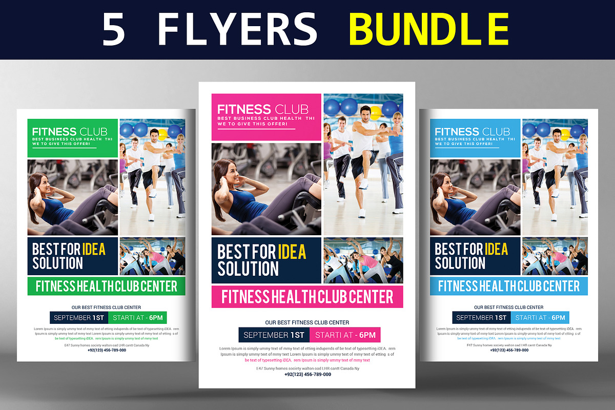 5 Corporate Business Flyers Bundle in Flyer Templates - product preview 8