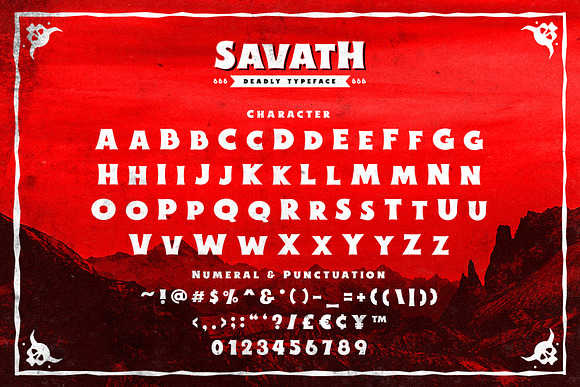 Savath + Extras in Scary Fonts - product preview 1