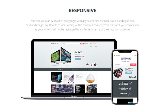 Electronics Store Responsive OpenCar in OpenCart Themes - product preview 1