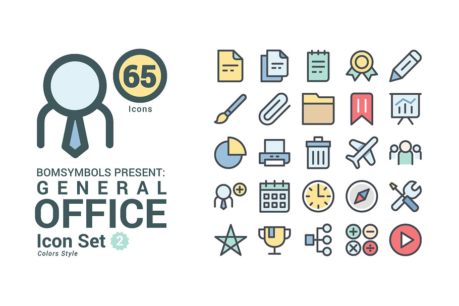 General Office Colors in Icons - product preview 8