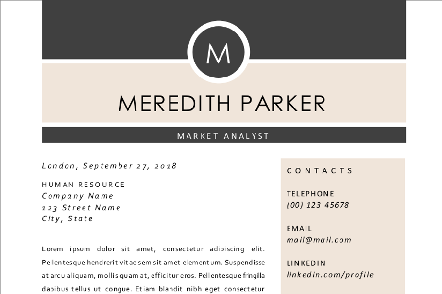 Elegant 3 in 1 Word resume pack in Resume Templates - product preview 8