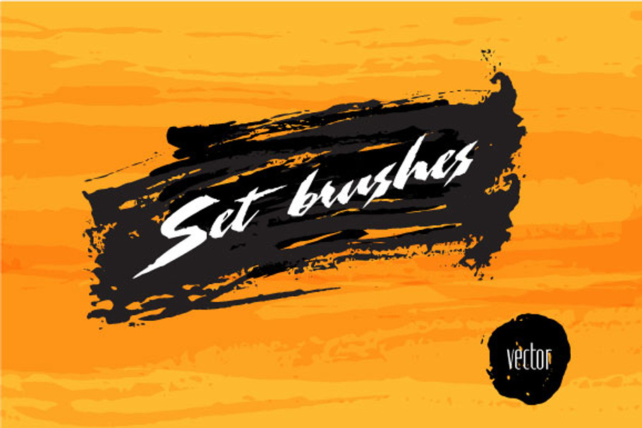 Set of vector brushes and shapes in Photoshop Brushes - product preview 8