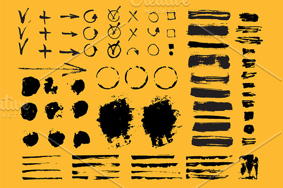 Set of vector brushes and shapes in Photoshop Brushes - product preview 1
