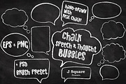 Chalk Speech & Thought Bubbles