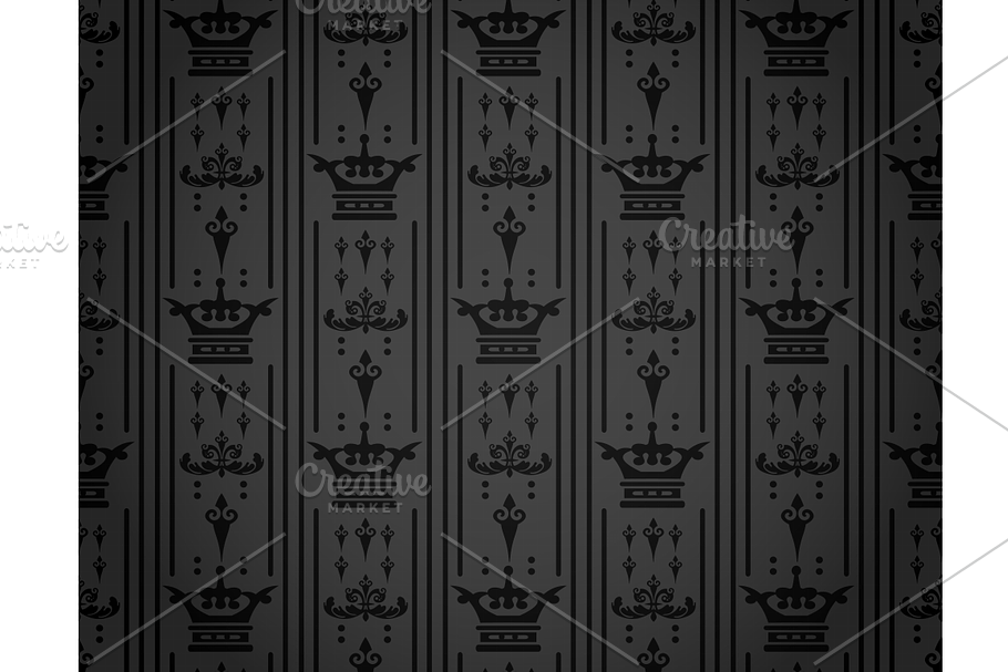 Black royal background in Illustrations - product preview 8