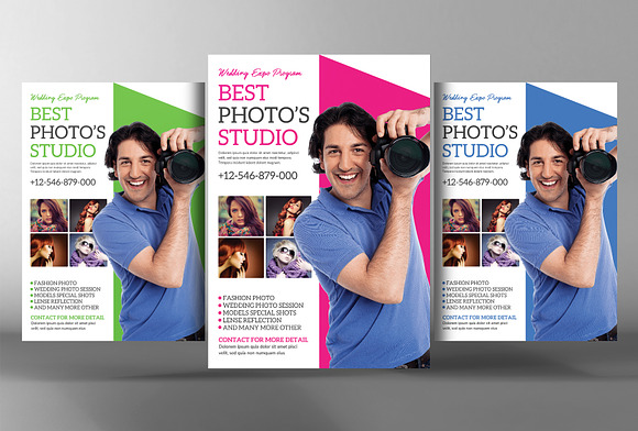 5 Flat Design Corporate Flyer Bundle in Flyer Templates - product preview 3