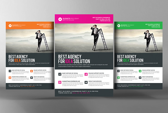 5 Capital Firm Business Flyer Bundle in Flyer Templates - product preview 1