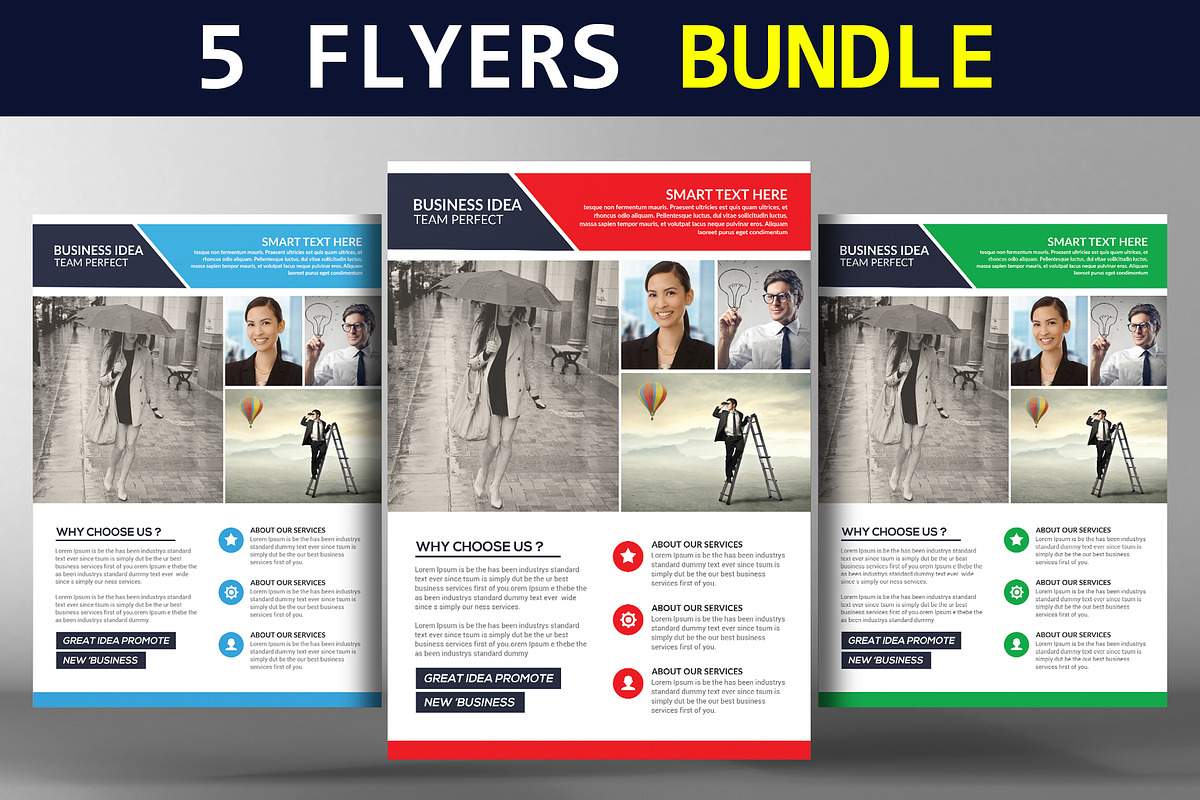 5 Flyers Bundle in Flyer Templates - product preview 8