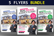 5 Real Estate Flyers Bundle