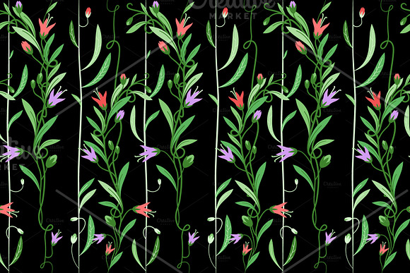 8 flowers seamless patterns in Patterns - product preview 2