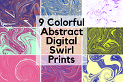 Colorful Swirl Scrap-Booking Paper