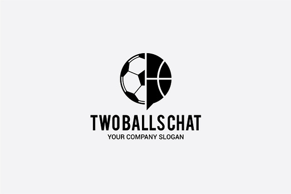 two balls chat in Logo Templates - product preview 1