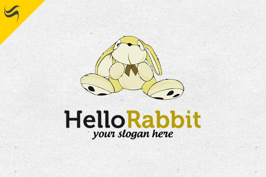 Hello Rabit Logo Template