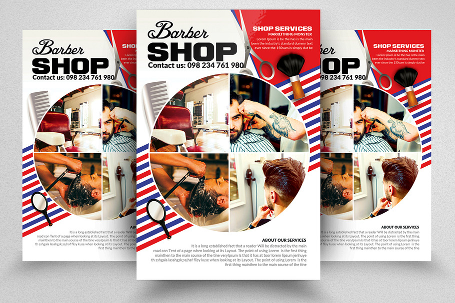 Barber Shop Psd Flyer