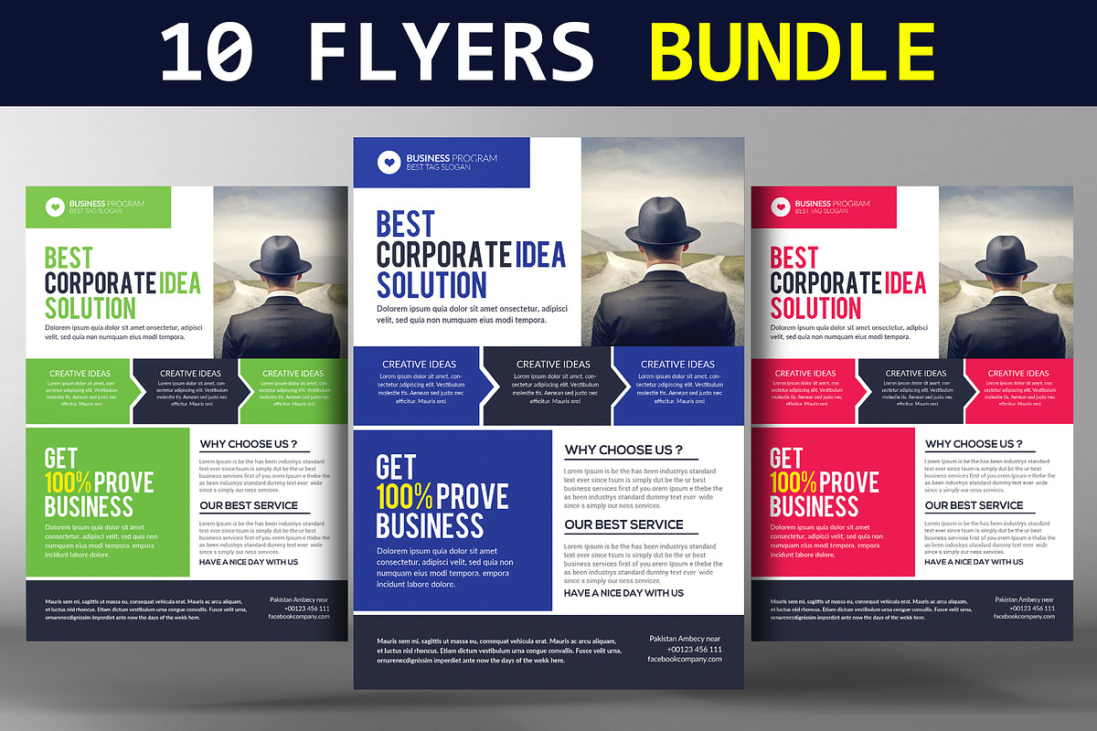 10 Creative Business Flyer Templates in Flyer Templates - product preview 8