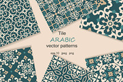 Tile arabic seamless patterns