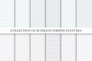 Set of seamless striped textures