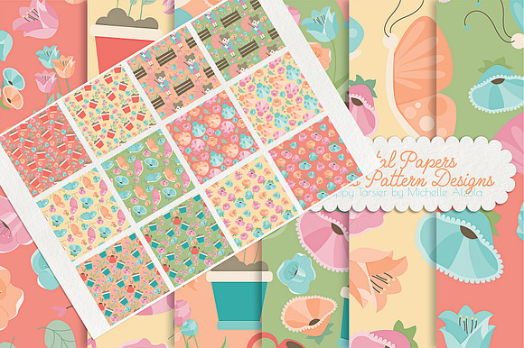 Springtime 01 Seamless Patterns in Patterns - product preview 1