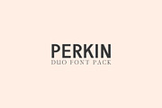 Perkin | Duo Font + Bonus Logo