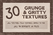 Grunge & Grit Textures (30 Vectors)